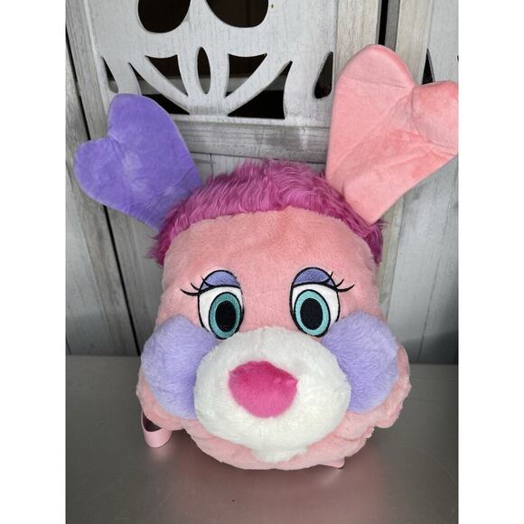 New! Dolls Kill x Popples Pink Purple Large Plush Backpack - Pink Bag - Picture 3 of 7